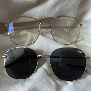 QUAY Jezabell blue light and sunglasses
